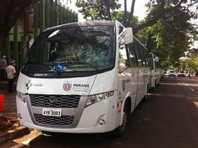 Cisamusep recebe sete novos ônibus para transporte de pacientes